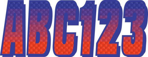 Hardline - Hardline Series 300 Carbon Fiber Registration Kit - Gradation - Red/Purple - REPUG300