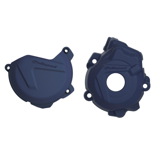 Polisport - Polisport Clutch/Ignition Cover Kit - Blue - 90972