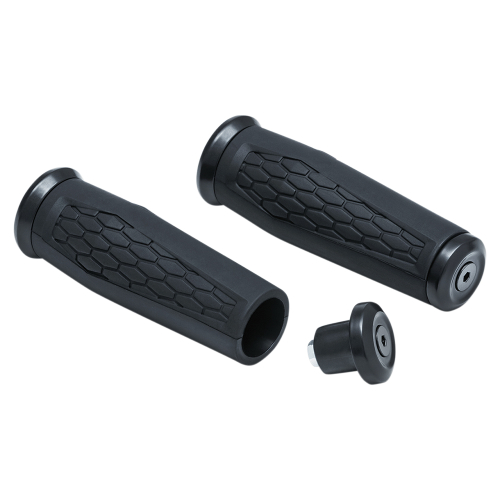 Kuryakyn - Kuryakyn Universal Hex Grips for 1in. Handlebars - Black - 5927