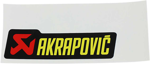 Akrapovic - Akrapovic General Replacement High-Temp Exhaust Sticker - 100mm L x 29mm H - P-HST12AL
