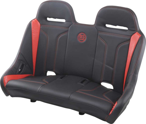 BS Sand - BS Sand Extreme Front/Rear Bench Seat - Double T - Black/Deep Orange - EXBEDODTC