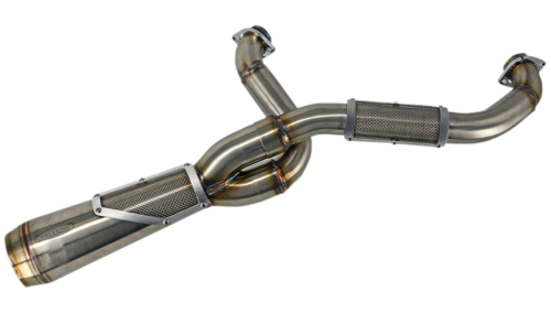 Trask Performance - Trask Performance Big Sexy 2-Into-1 Exhaust System - Brushed Stainless Steel - TM-5110