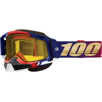100% - 100% Racecraft 2 Snow Goggles - 50011-00006 - United / Yellow Lens - OSFA