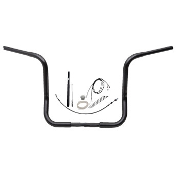 Fat Baggers, Inc. - Fat Baggers, Inc. 1-1/4in. EZ Install Round Top Handlebar Kit - Black - 919414-B