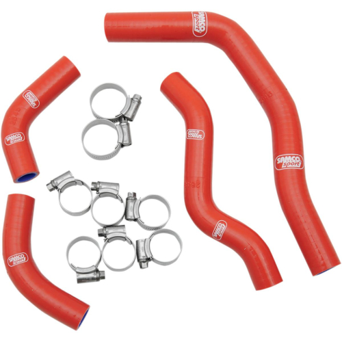 Moose Racing - Moose Racing Radiator Hose/Clamp Kit - Red - MBU-HON-38-RD