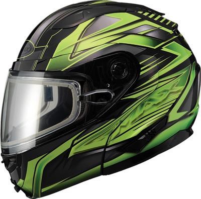 G-Max - G-Max GM64S Carbide Snow Helmet - G2641223 TC-3 - Black/Green - X-Small