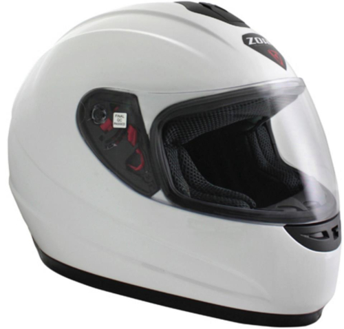 Zoan - Zoan Thunder Solid Snow Helmet with Electric Shield - 223-005SN/E - White - Medium