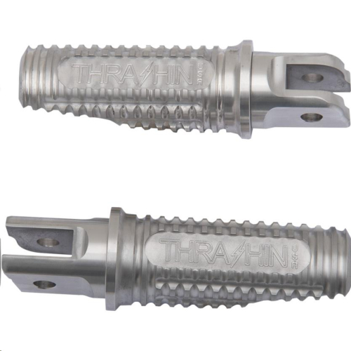 Thrashin Supply Company - Thrashin Supply Company Burnout Driver Footpegs - Raw Aluminum - TSC-2017-0-SF