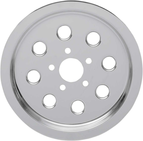 Drag Specialties - Drag Specialties Chrome Outer Rear Pulley Insert - 75005S6