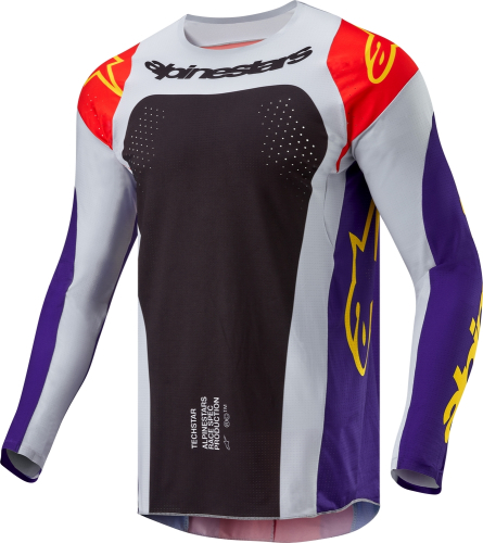 Alpinestars - Alpinestars Techstar Ocuri Jersey - 3767024-4031-S - Hot Orange/Purple/Black - Small
