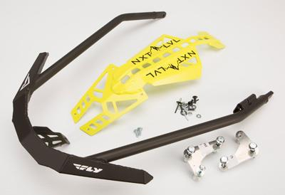 Skinz Protective Gear - Skinz Protective Gear Front Aluminum Bumper - Black/Lime Twist - NXPFB225-LT