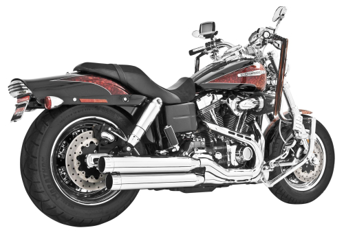 Freedom Performance - Freedom Performance 3 1/4in. Signature Slip-Ons - Chrome/Chrome Tips - HD00194