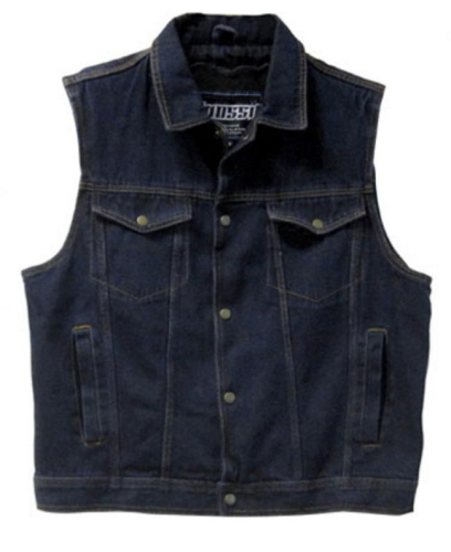 Mossi - Mossi Denim Vest - 20-108D-40 - Navy Blue - 40
