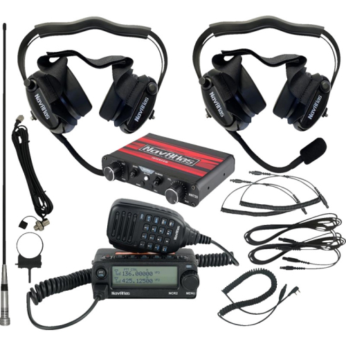 NavAtlas - NavAtlas Wide Kit with Behind the Head Headset - Two Premium Headsets - Black - NI2RBHBK2