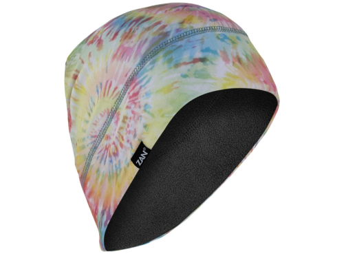 Zan Headgear - Zan Headgear Sportflex Fleece-Lined Helmet Liner and Beanie - WHLF609 - Tie Dye Sunburst - OSFM