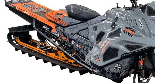 Skinz Protective Gear - Skinz Protective Gear Pro-Tube Airframe Running Boards - Flat Back - SAFRB470-PT-FBK