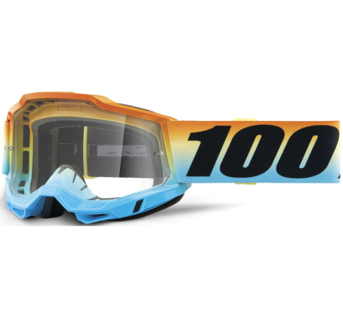 100% - 100% Accuri 2 Sunset Youth Goggles - 50024-00006 - Sunset/Orange/White/Blue / Clear Lens - OSFM
