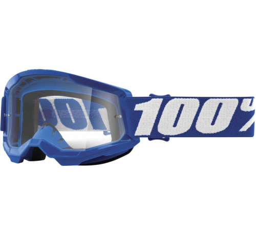 100% - 100% Strata 2 Youth Goggles - 50031-00002 - Blue / Clear Lens - OSFA