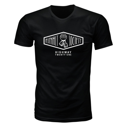 Highway 21 - Highway 21 Asphalt Society T-Shirt - 489-1940S - Black - Small