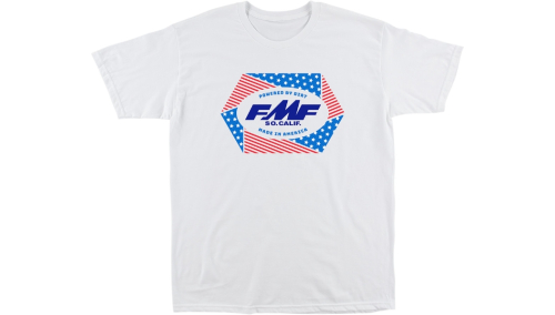 FMF Racing - FMF Racing Geometry T-Shirt - SU21118901WHSM - White - Small