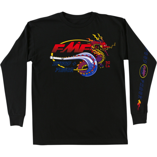 FMF Racing - FMF Racing Firestarter Long Sleeve T-Shirt - FA21119901BKSM - Black - Small