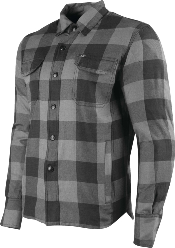 Speed & Strength - Speed & Strength True Grit Armored Moto Shirts - 889731 - Gray/Black - Small