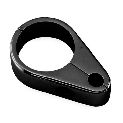 Bikers Choice - Bikers Choice Clutch Cable Clamp - 1in. - Smooth Black - 061270