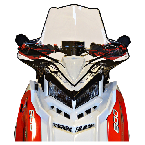 Powermadd - Powermadd Cobra Windshield - 20.5in. - Clear w/ Graphics - 11640