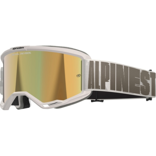Alpinestars - Alpinestars Vision 5 Hollow Goggles - 5102225-7311 - Wind/Gold Mirror - OSFM