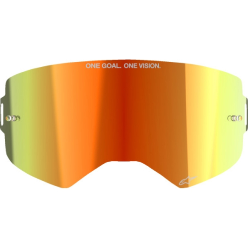 Alpinestars - Alpinestars ABS Vision Goggles Lens for Supertech Helmet - Red Mirror - 9100325-3068