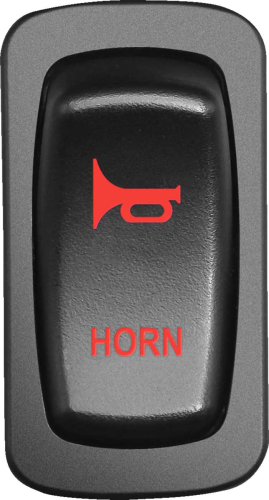 Moose Utility - Moose Utility Low Profile Rocker Switch - Horn - Red - HRN-CAR-R
