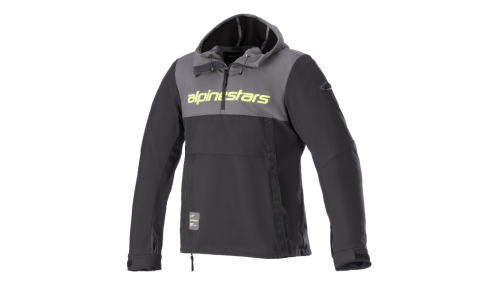 Alpinestars - Alpinestars Sherpa Hoodie - 4208123-9151-M - Tar Gray/Black/Yellow Fluo - Medium