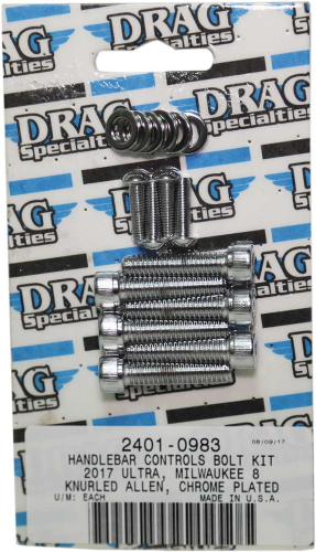 Drag Specialties - Drag Specialties Handlebar Controls Bolt Kit - Knurled - 2401-0983