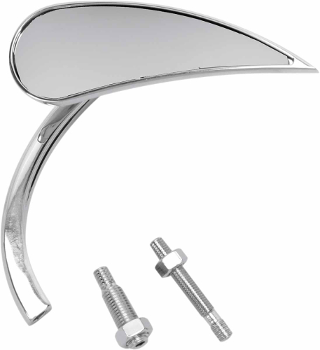 Arlen Ness - Arlen Ness Micro Die-Cast Rad II Teardrop Mirror - Right - Chrome - 13-411