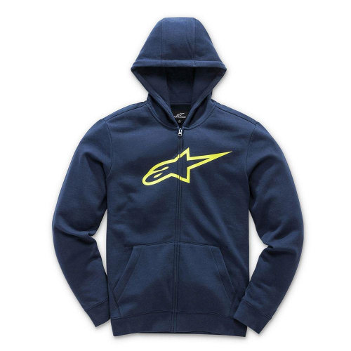 Alpinestars - Alpinestars Ageless Fleece Youth Hoody - 3038-53010-7055-XS - Navy/Hi-Vis - X-Small