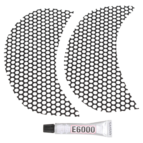 Klock Werks - Klock Werks Fairing Vent Screen - Round - Black - KWS-01-0368-B