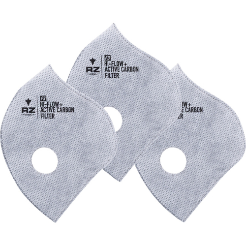 RZ Mask - RZ Mask F3 Carbon and High Flow Replacement Face Mask Filters - Md - 3Pk - FL-20E:643613