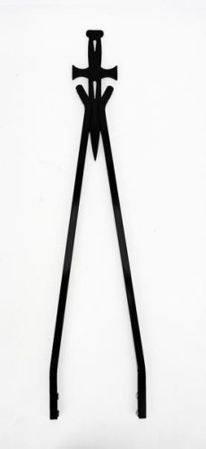 Cycle Visions - Cycle Visions Sissy Bar Stick - 30in Daggertude Style - Black - 6 11/16in W - CV-8011B