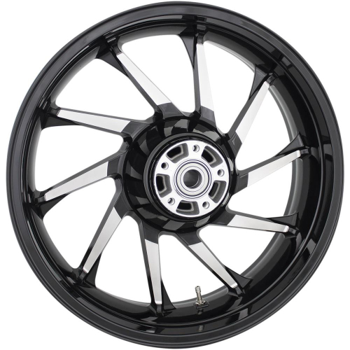 Coastal Moto - Coastal Moto Precision Cast Hurricane 3D Rear Wheel - 18in. x 5.5in. - Black - 3D-HUR185BC-ABS
