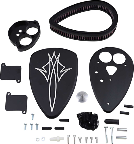 Baron Custom Accessories - Baron Custom Accessories Big Air Kit - Pinstripe Black - BA-2070-13B
