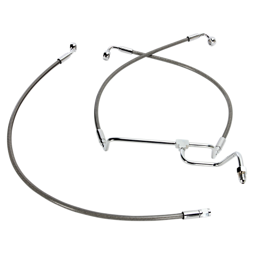 Magnum - Magnum Clear Coated XR Stainless Front Brakeline Kit - 31in. Upper Brake Length - SSC131331