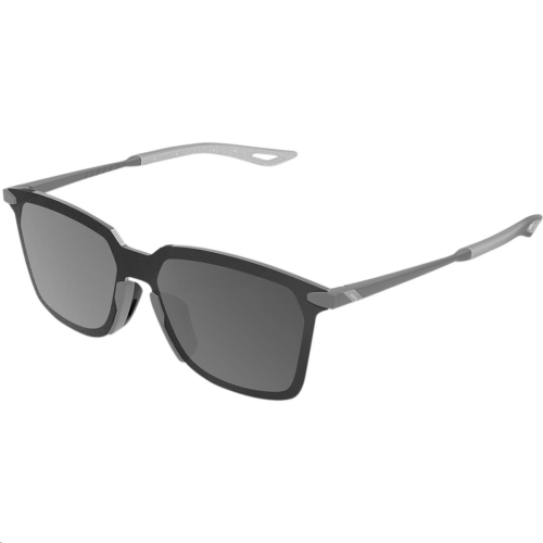 100% - 100% Legere Square Sunglasses - 61041-289-61 - Soft Tact Stone Gray/Black Mirror Lens - OSFA