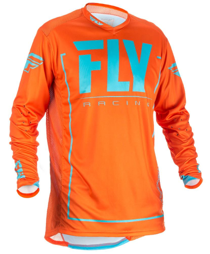 Fly Racing - Fly Racing Lite Hydrogen Jersey (2018) - 371-728X - Orange/Blue - X-Large