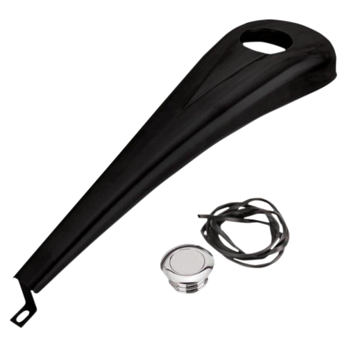 Paul Yaffe Originals - Paul Yaffe Originals Steel Dash Kit For 6 Gallon Tank - Gloss Black Powdercoat - DDK-S-08-OEM-B