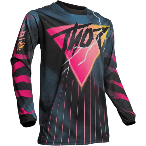 Thor - Thor Pulse 2080 Jersey - 2910-5299 - Black/Pink - X-Large