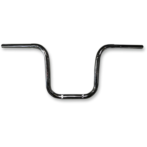 Nash Motorcycle Company - Nash Motorcycle Company Smart Gimps Handlebar - 12in End Rise - 1in Dia. x 33in W - 11in Center Width - 5in Pullback - Ch - 12ISGCHDK