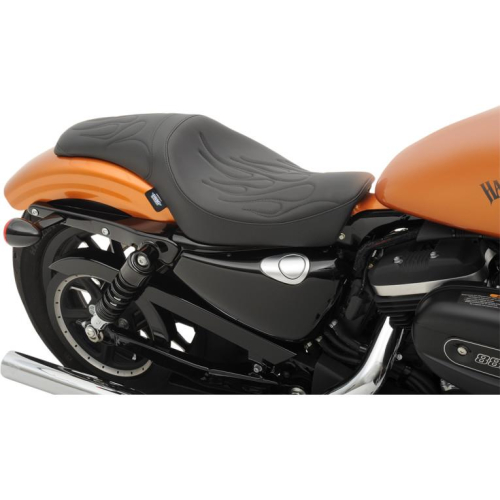 Drag Specialties - Drag Specialties Solo Front Seat - Flame - 0804-0602