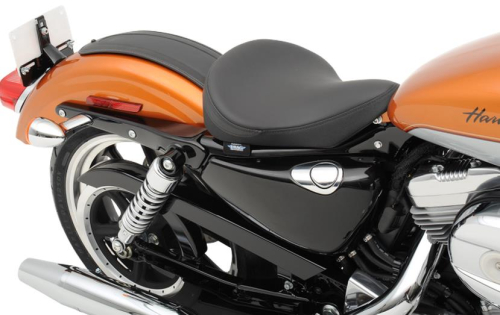 Drag Specialties - Drag Specialties Bobber Style Low Solo Seat - Smooth - 0804-0531