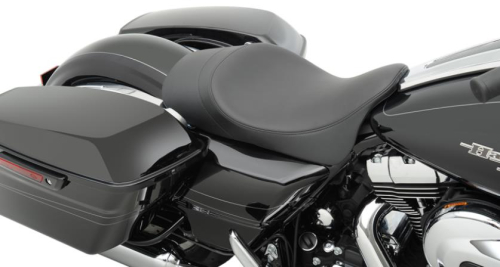 Drag Specialties - Drag Specialties Low-Profile Solo Seat with Forward Positioning - Smooth - 0801-0878