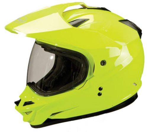 G-Max - G-Max GM11S Solid Snow Helmet - G2110603 - Hi-Vis Yellow - X-Small